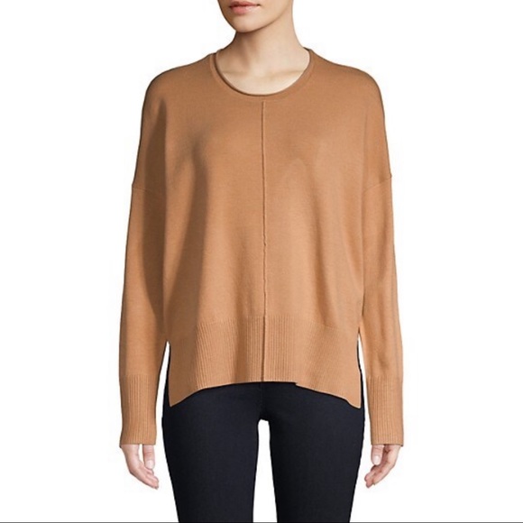 Sleeve Pullover Sweater In Camel Size 